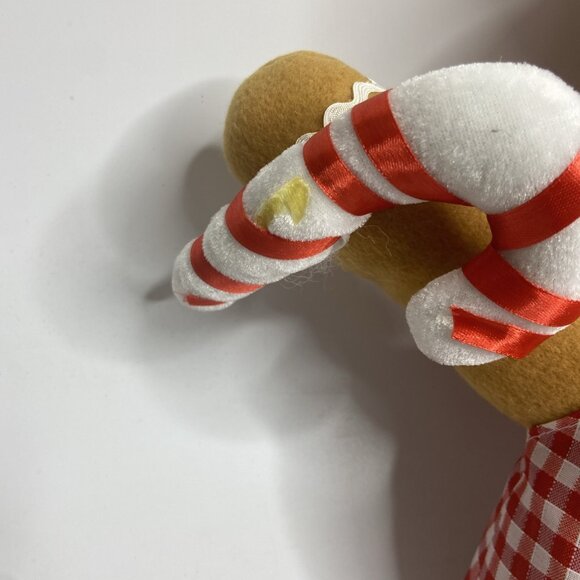 Gingerbread Man Woman Christmas Shelf Sitter Plush Plushie Chef Hat  20 in - Picture 12 of 13